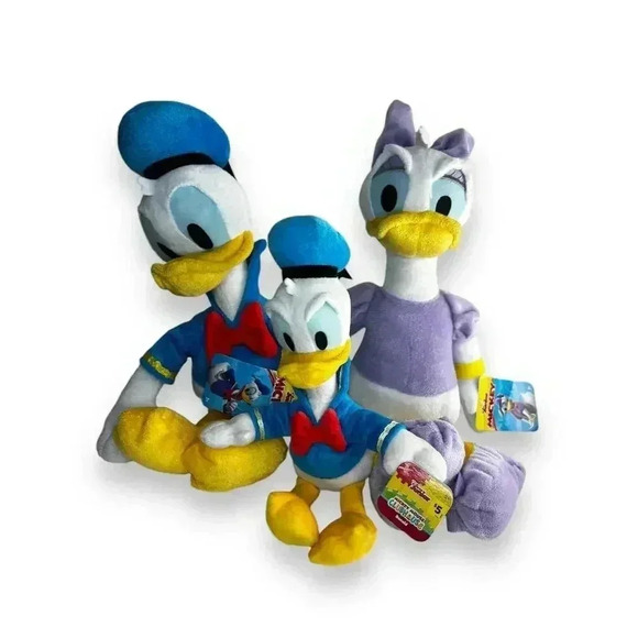 Disney Plush Set: Donald Duck and Daisy Duck - Picture 1 of 7